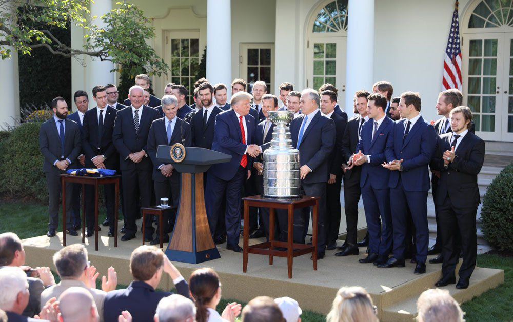 Stanley Cup Champion St. Louis Blues visit the White House